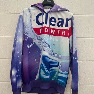 SOLD!SS21 Moschino Couture Jeremy Scott Clean Power Dishwasher Tab Purple Hoodie